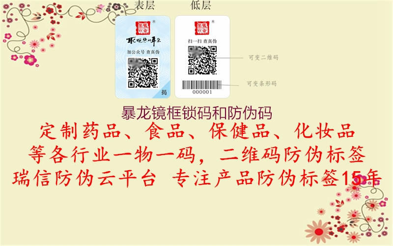 暴龍鏡框鎖碼和防偽碼(圖1) 暴龍鏡框鎖碼和防偽碼1.jpg